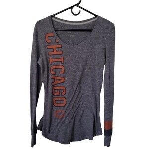 Chicago Bears Women's Nike Long Sleeve Tee NFL Team‎ Logo Size Medium Gray